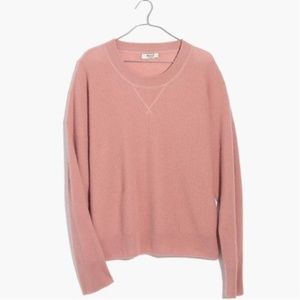 Madewell Cashmere Shrunken Sweatshirt NWT